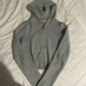 Zip Up crop top